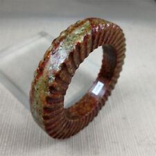 Usado, Pulseira anel jadeíta natural verde vermelho porcelana antiga 53 mm comprar usado  Enviando para Brazil