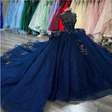 Azul marino Quinceañera Vestido Novia Brillo Princesa Vestidos 16 Quince Vestidos de Baile segunda mano  Embacar hacia Argentina