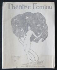 Programme theatre femina d'occasion  Nantes