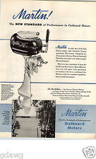 1947 PAPER AD Martin 60 motor de popa disparo duplo 7,2 HP barco a motor lancha comprar usado  Enviando para Brazil