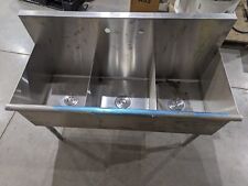 stainless 3 bay sink for sale  Central Point