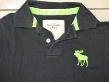 Camisa polo masculina Abercrombie & Fitch logotipo grande, camiseta top. Ajuste muscular, grande comprar usado  Enviando para Brazil