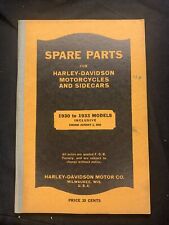 1930-1933 libro de repuestos Harley Davidson motocicletas sidecars VL JD DL B C segunda mano  Embacar hacia Mexico