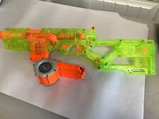 Nerf N-Strike Longstrike CS-6 Green Transparent Blaster with clip + Drum  for sale  Shipping to Canada