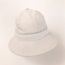 Vintage Made USA casco de sol cubo gorra sombrero blanco tamaño mediano hasta 6 7/8 hbv3, usado segunda mano  Embacar hacia Argentina