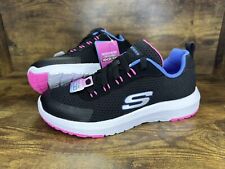 Skechers Dyna Tread Childrens Trainers Black/Pink/Blue All Sizes for sale  Shipping to South Africa