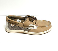 Sperry Girls Songfish Boat Shoe Tan Size 3 M Big Kid for sale  Shipping to South Africa