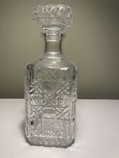 Square glass decanter for sale  Shipping to Ireland