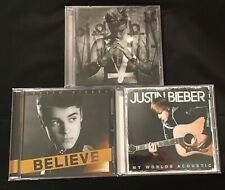 Lote de 3 CDs de Justin Bieber - Believe My Worlds Acoustic Purpose comprar usado  Enviando para Brazil