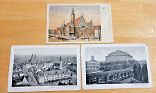 Zestaw 3 pocztówek Breslau Wrocław Niemcy, używany na sprzedaż  Wysyłka do Poland