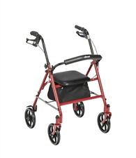4-Wheel Rollator Rolling Walker with Fold Up Removable Back Support for sale  Shipping to South Africa