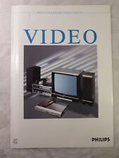 Folheto antigo catálogo de idade Philips catálogo de vídeo 1986 1987 gravador de vídeo na TV comprar usado  Enviando para Brazil