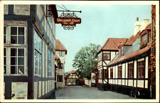 Faaborg Denmark Postcard ~1950/60 Holkegade Road Party at Den Gamle Gaard til salgs  Frakt til Norway