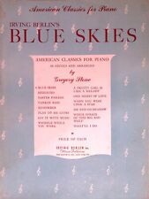 Irving Berlin's Blue Skies, American Classics For Piano 1927 Vintage Sheet Music for sale  Shipping to South Africa