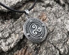 Used, 925 Sterling Silver Celtic Triskele Triskelion Viking Pagan Amulet Pendant for sale  Shipping to South Africa