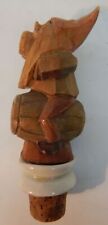 Carved wood bottle for sale  Warsaw
