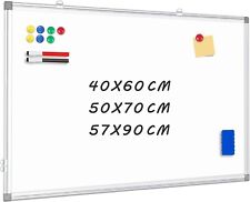Magnetic Whiteboard, 57 x 90 cm, Magnetic Board with Aluminium Frame, for sale  Shipping to South Africa