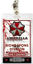 Cartão de identificação Resident Evil Bloody Umbrella Corporation divisão de armas biológicas, usado comprar usado  Enviando para Brazil