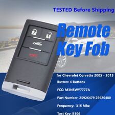 para Chevrolet Corvette 2005 2006 2007 2008-2013 Smart Remote Key Fob M3N5WY7777A comprar usado  Enviando para Brazil