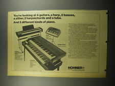 1974 anuncio Hohner - piano internacional, teclado bajo, clavinet segunda mano  Embacar hacia Argentina
