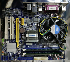 Placa-mãe Foxconn G31MXP-K LGA775 MicroATX com Core 2 E7400 CPU 4GB RAM, Backpl, usado comprar usado  Enviando para Brazil