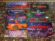 Arcade Marquee Lot Collection. 10 total. Some used, some NOS. Mortal Kombat 2. for sale  Alexandria