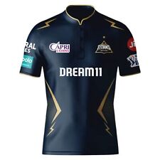 GUJARAT Titans Cricket Team Ipl Jersey 2024 IPL Half Sleeves Jersey Free Ship US, used for sale  Shipping to South Africa