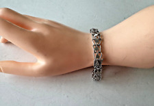 Marked STERLING SILVER With Unknown Mark Link Chain Bracelet ~ 13 grams  (MRX) for sale  Shipping to South Africa