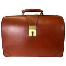 Swaine Adeney Briefcase - Chestnut Brown Vintage Satchel Bag with working Key for sale  Shipping to South Africa