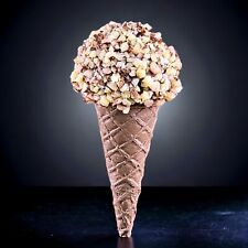 De colección imán de nevera realista comida sintética goma nueces helado cono de azúcar, usado segunda mano  Embacar hacia Argentina