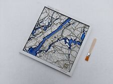 Manhattan NY White Epoxy Resin Wall decor for sale  Shipping to South Africa