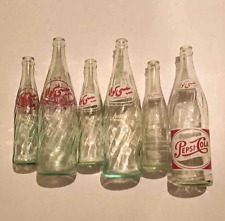 PEPSI  cola:Six old Used soft drink bottle  collection  arabic writting vintage for sale  Shipping to South Africa