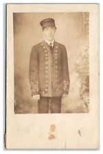 DUBOIS Pennsylvania Trolley Car Conductor Portrait RPPC 1908 ~ Railroad for sale  Shipping to South Africa