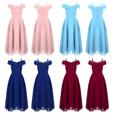 Girls Chiffon Flower Girl Dress Wedding Bridesmaid Party Prom Ball Gown  Dresses for sale  Shipping to South Africa