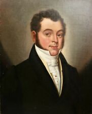 Lovely antique early 19th century Georgian Regency 1820's oil portrait young man, used for sale  Shipping to Canada