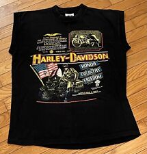 Vintage 1991 Harley Davidson Motorcycles World War II Sleeveless T-Shirt L for sale  Shipping to South Africa