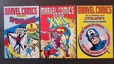 MARVEL COMICS PRESENT MINI COMICS SPIDER-MAN, X-MEN Y CAPITÁN AMÉRICA 1987 EN MUY BUEN ESTADO+ segunda mano  Embacar hacia Argentina