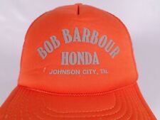 Boné Bob Barbour Honda Johnson City TN caminhoneiro malha espuma Snapback laranja, usado comprar usado  Enviando para Brazil
