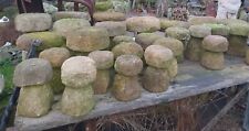 Stone mushroom mini staddle stone garden feature weathered for sale  Shipping to South Africa