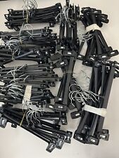 100 peças calças de plástico preto saias cabides 10-14" com ganchos giratórios de metal comprar usado  Enviando para Brazil