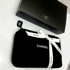 Bolsa de inodoro Chanel Beaute bolsa de cosméticos negra con caja segunda mano  Embacar hacia Mexico