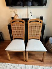 Cane wood chairs for sale  Brooklyn