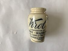 Virol Bone Marrow early stoneware advertising pot jar for sale  Shipping to South Africa