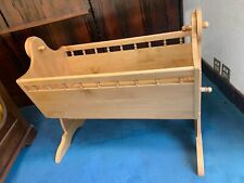 Cot Baby Cradle Wooden Solid Wood Blonde Trick Ash for sale  Shipping to South Africa