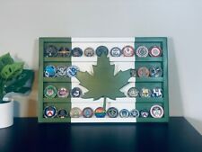 Canada Wood  green and white flag rustic challenge coin holders hand crafted, for sale  Shipping to South Africa