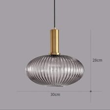 Used, HJXDtech Modern Pendant Light Fixtures Strip Glass Lamp Shade Vintage E27  for sale  Shipping to South Africa