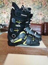 Salomon S Pro R 100 Ski Boots Black /Belluga Metallic /Yellow Size 27 /27.5, used for sale  Shipping to South Africa