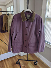 Used, LL Bean Women Large Purple Broken In Barn Chore Coat Field Jacket Flannel Lined for sale  Kansas City