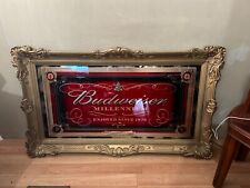 Large budweiser mirrored for sale  Chatsworth