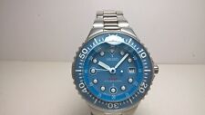 Raro azul claro brilhante Seiko Jewel Fish SBCB003 V145-0H40 mergulhador solar; pulseira comprar usado  Enviando para Brazil